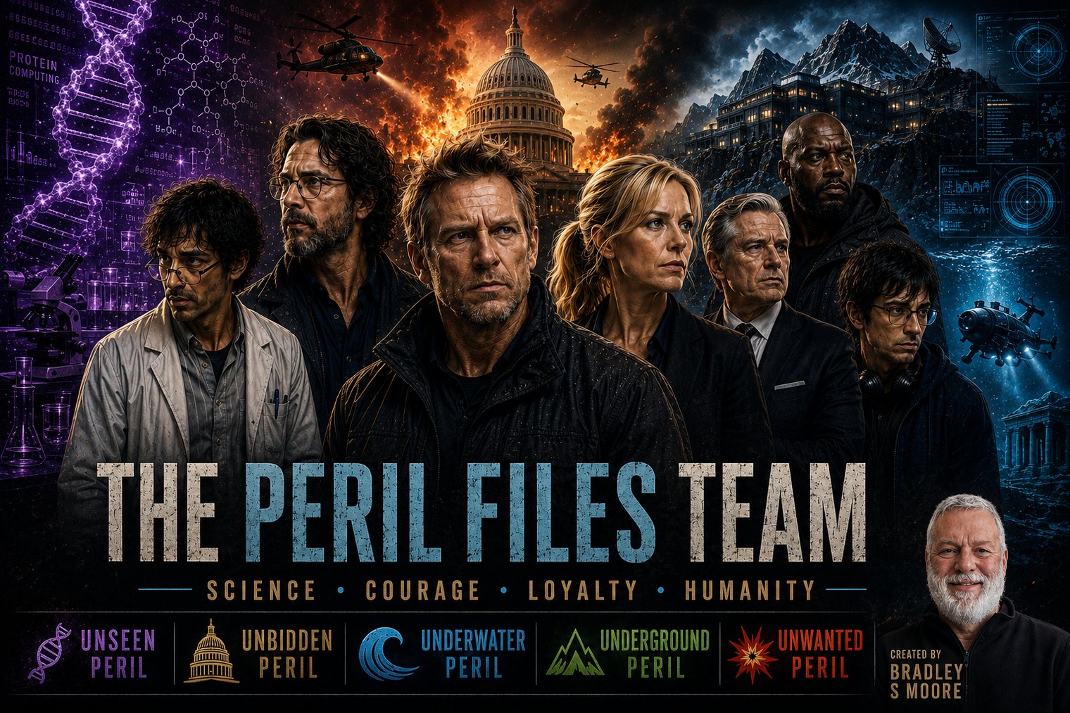 The Peril Files Team — the full ANB Security ensemble